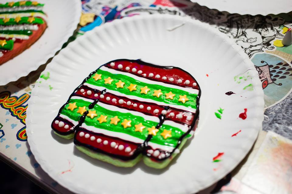 ugly sweater christmas cookie