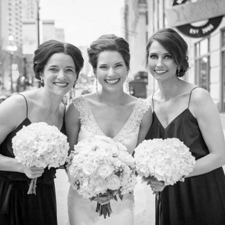 bride and maids of honor photo