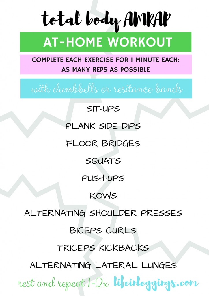 Total Body AMRAP At-Home Workout