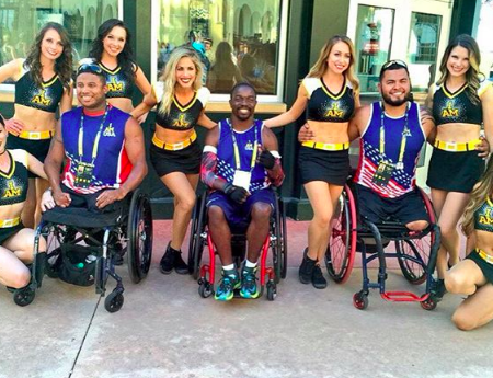 Invictus Dancers 2016 with warriors