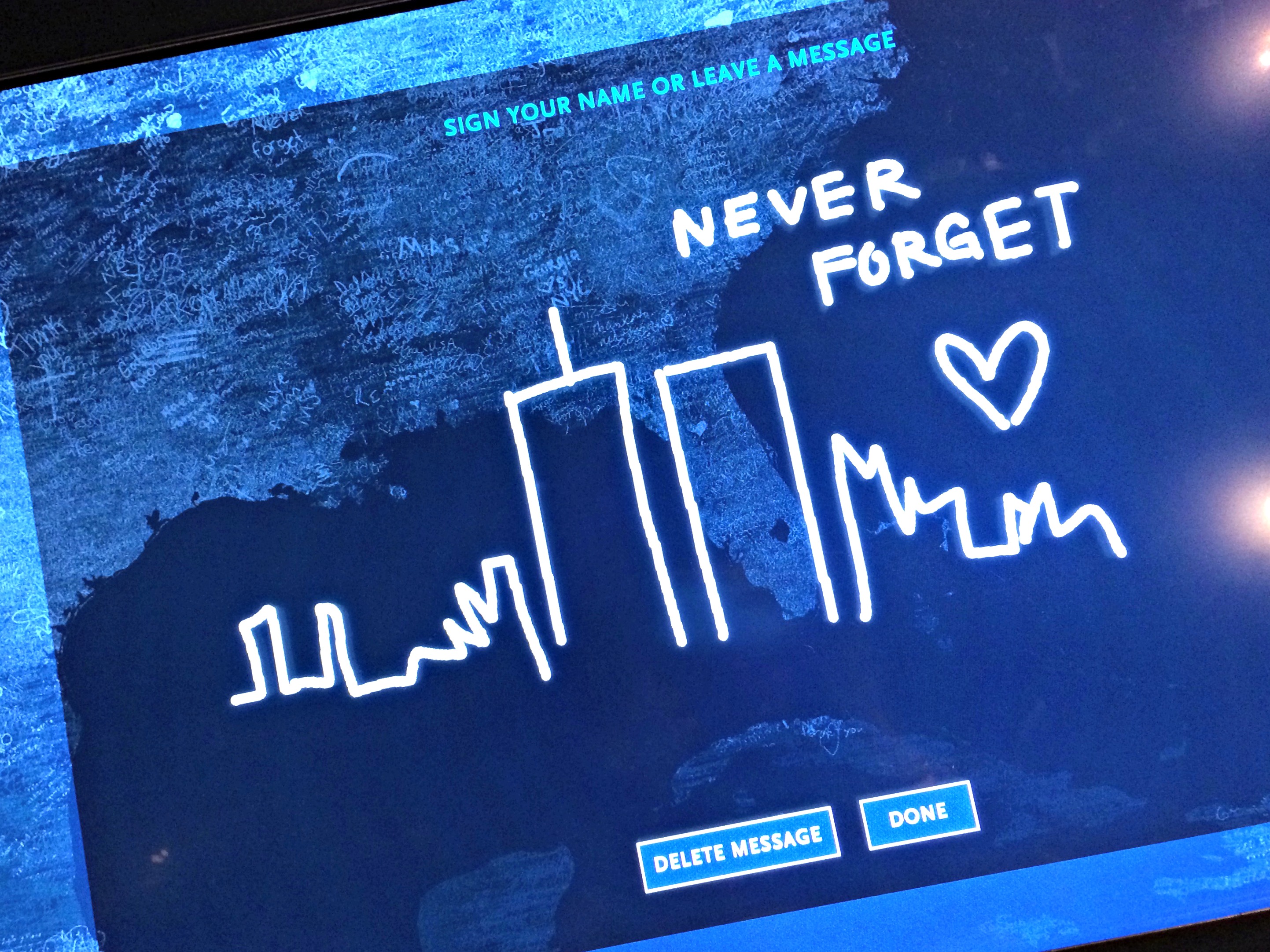 911 Memorial Museum leave a message