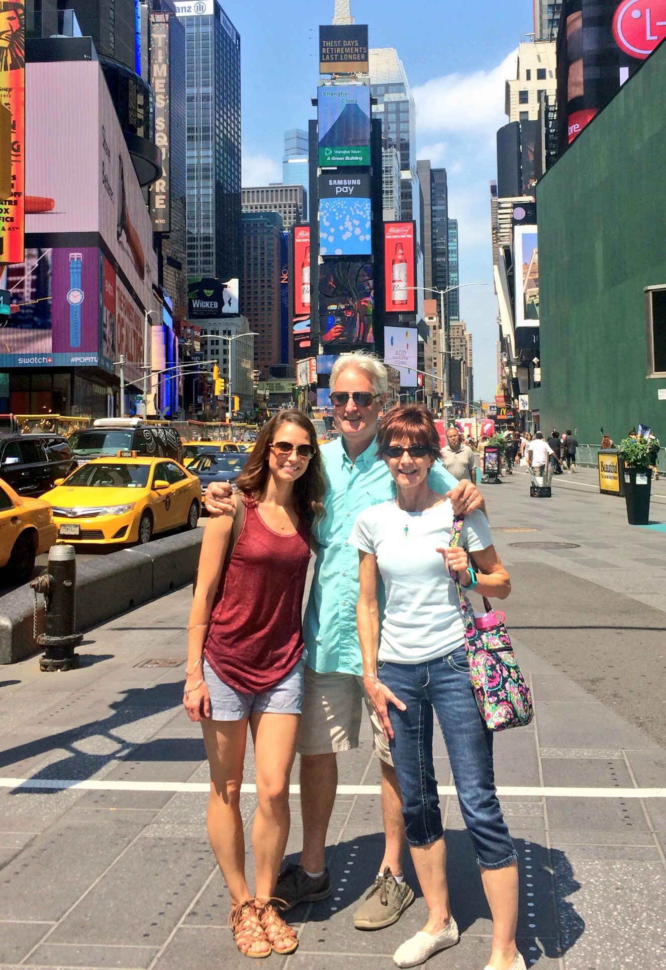Times Square with Mom and Dad