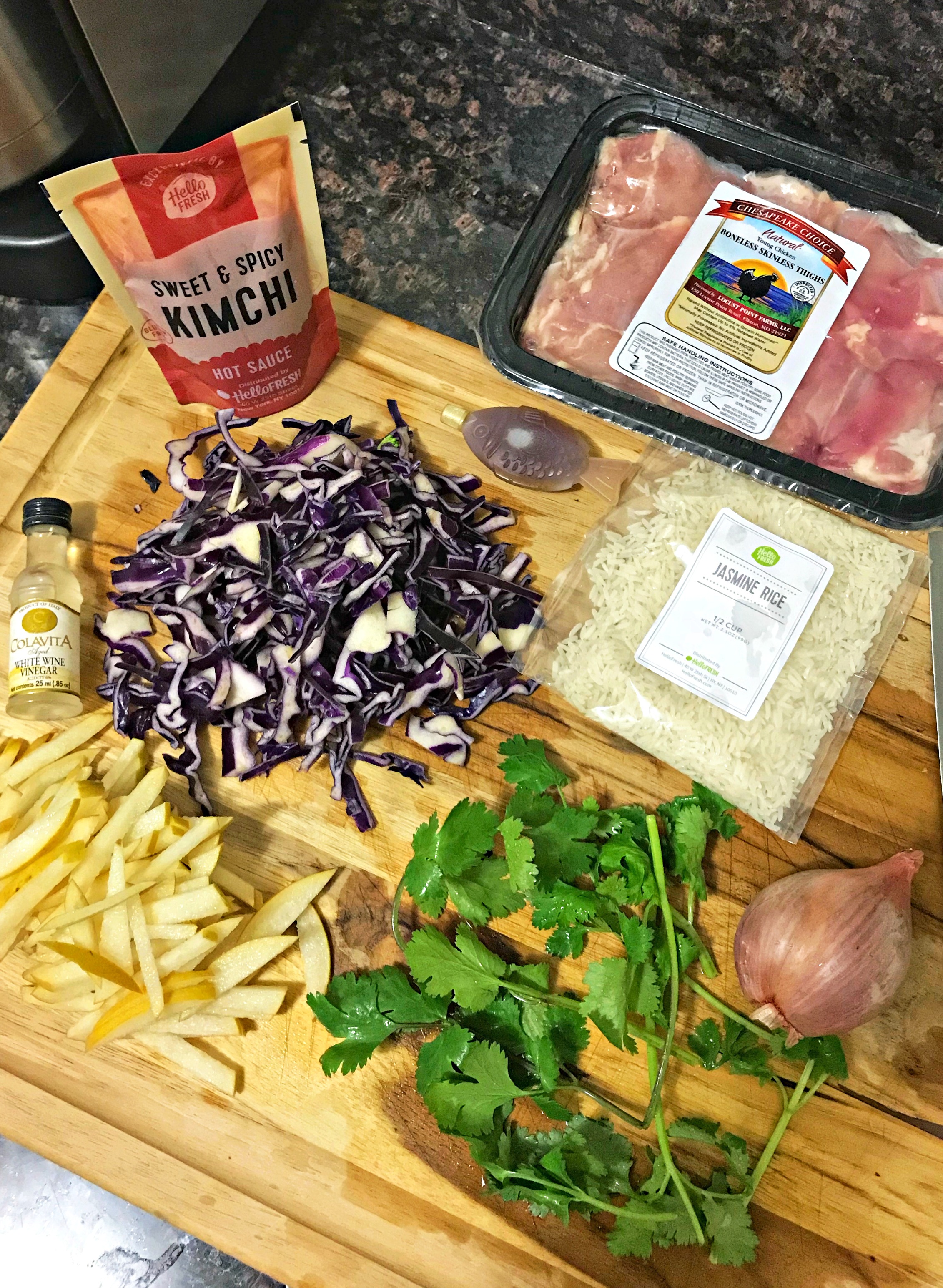 cooking with HelloFresh