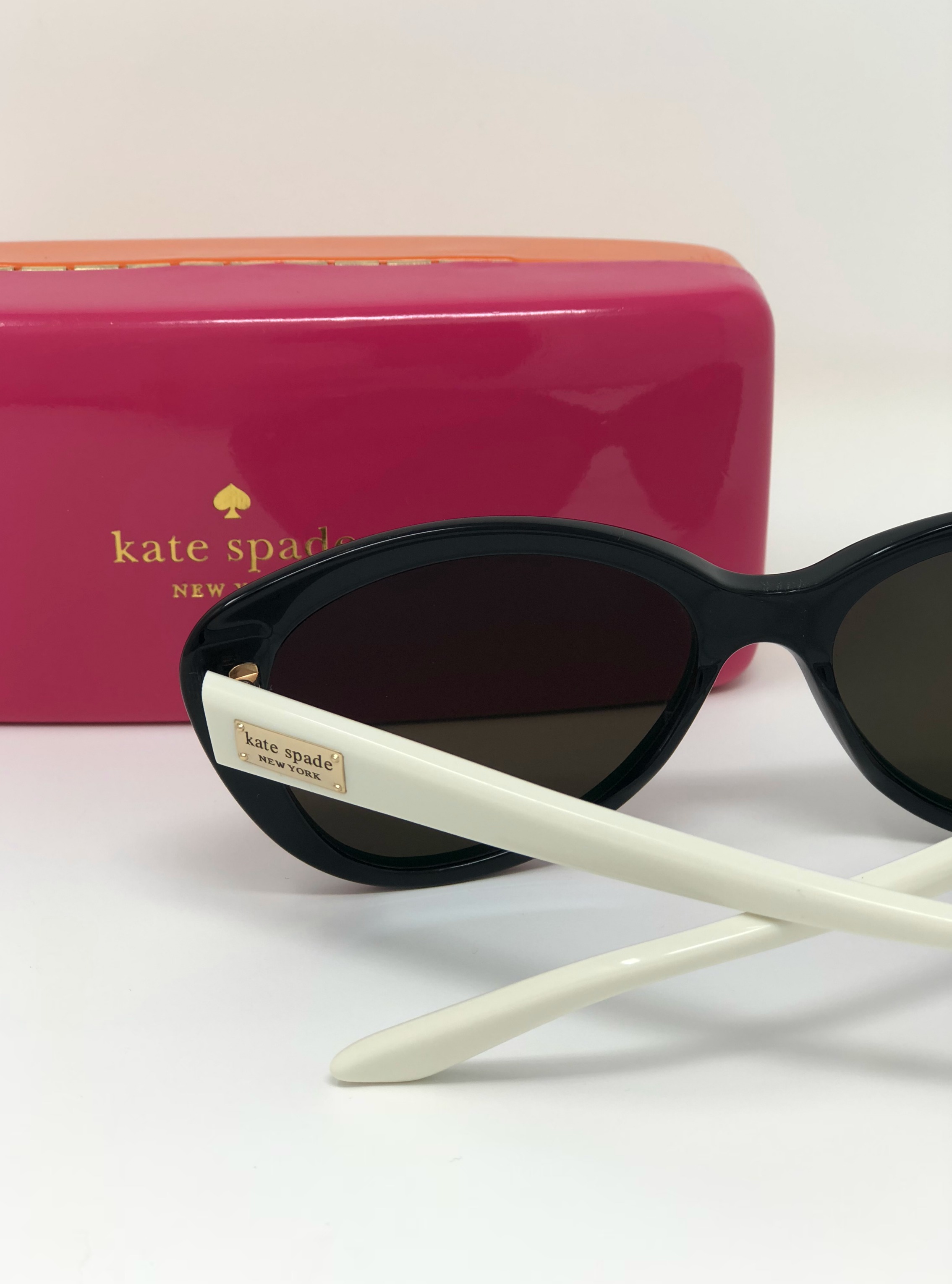 Kate Spade black and white sunglasses
