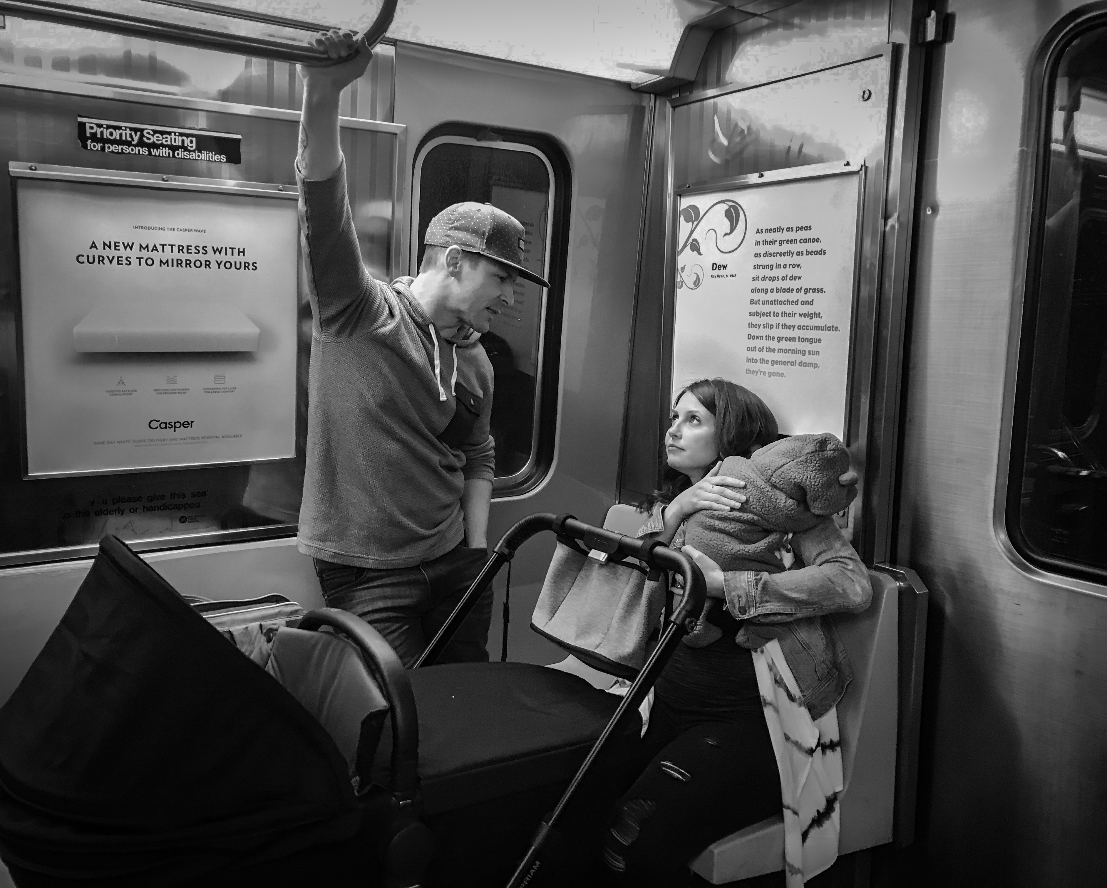 nursing skyler on the subway