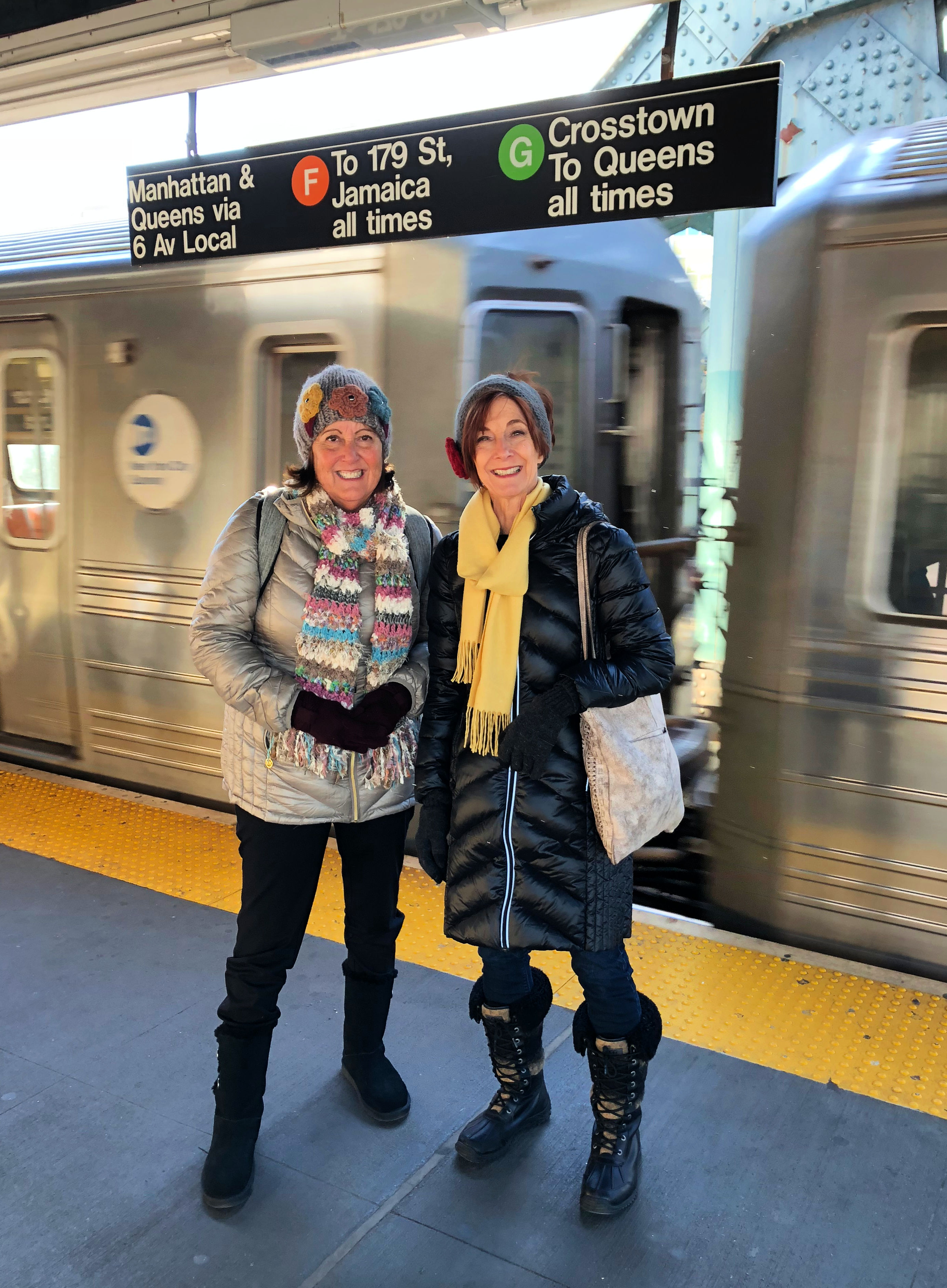 mom and aunt sandy in nyc