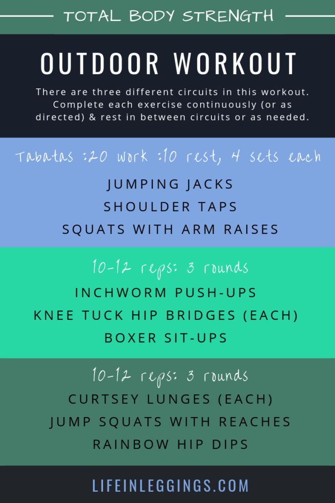 outdoor total body strength workout