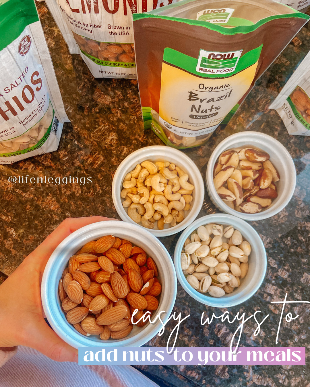 easy ways to add nuts to meals