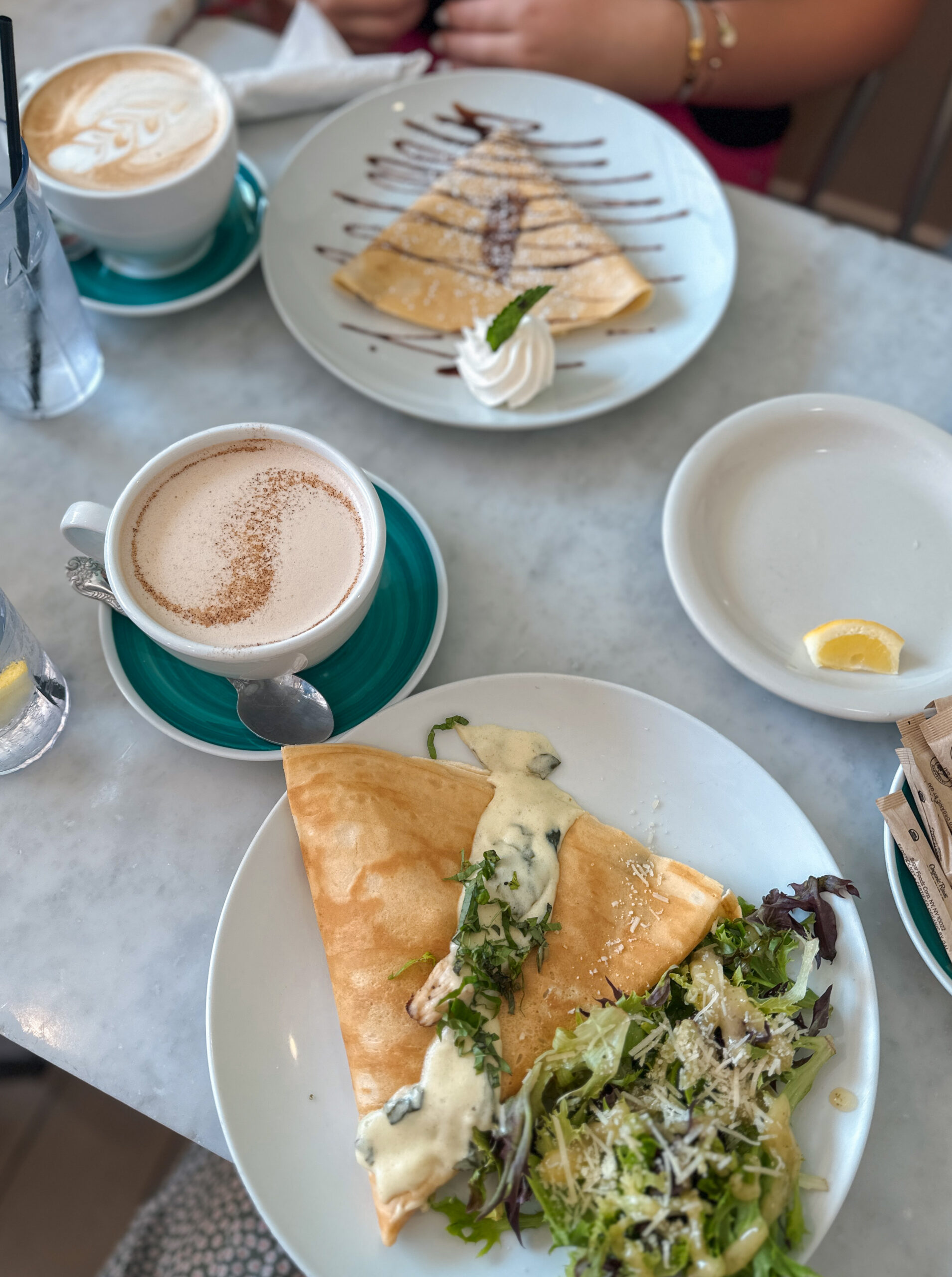 coffee and crepes