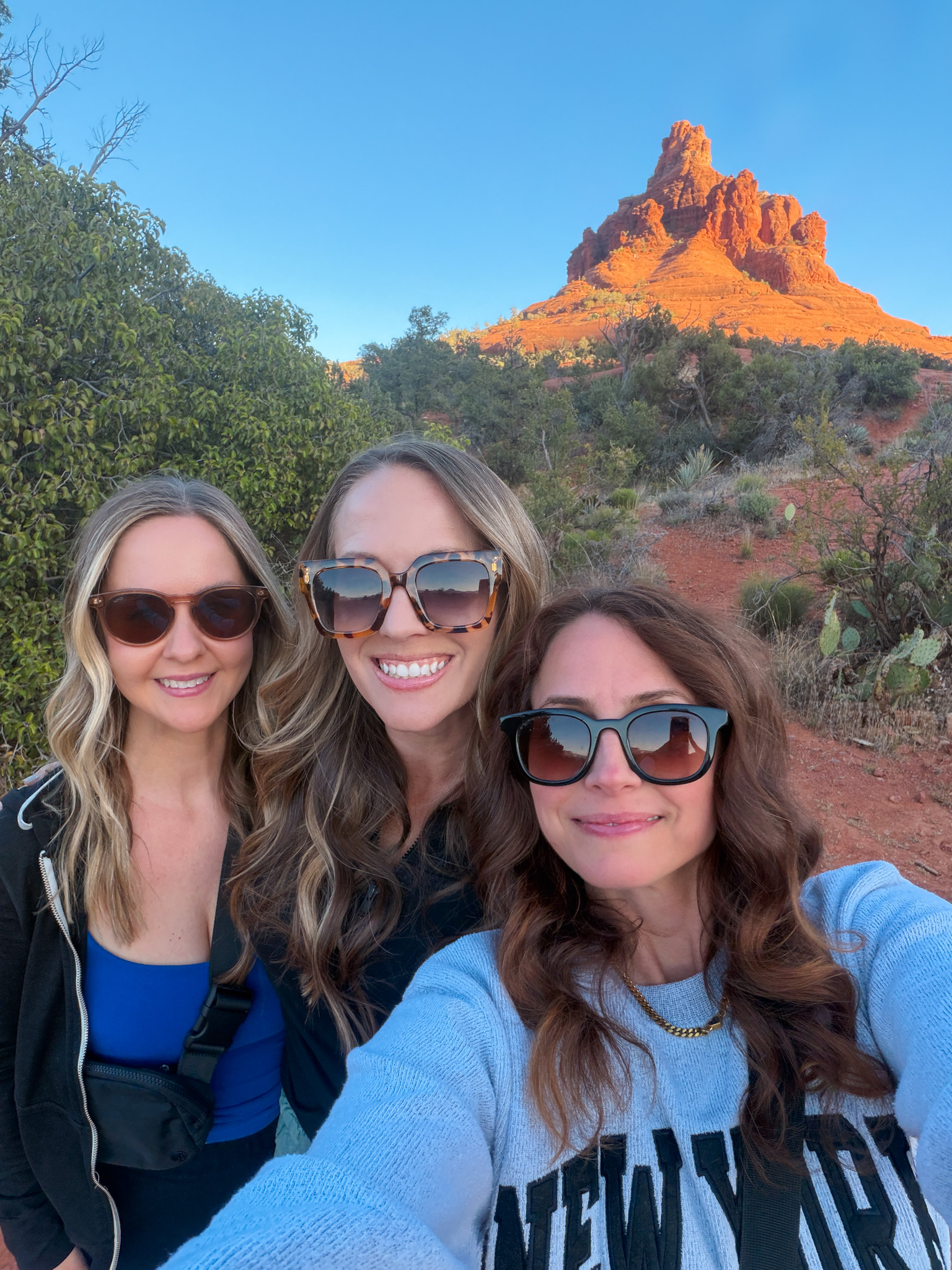 hiking in sedona - sunset